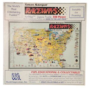 World Impressions Famous Motorsport Raceways ArtMap Jigsaw Puzzle 550 Pieces